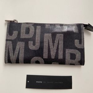 Marc by Marc Jacob laminate denim logo wallet